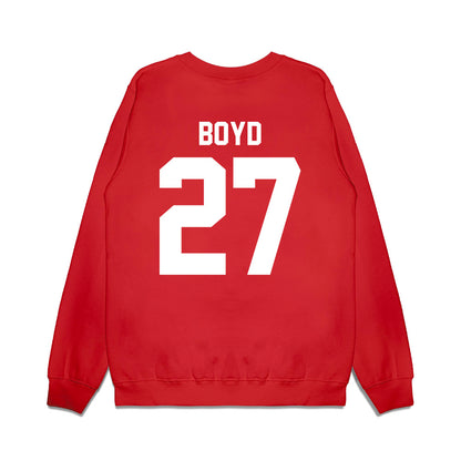 Texas Tech - NCAA Football : Amier Boyd - Vintage Helmet Premium Crewneck Sweatshirt-1