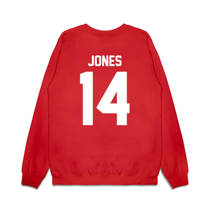 Texas Tech - NCAA Football : Bryson Jones - Vintage Helmet Premium Crewneck Sweatshirt-1