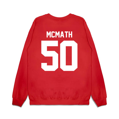Texas Tech - NCAA Football : Patrick McMath - Vintage Helmet Premium Crewneck Sweatshirt-1