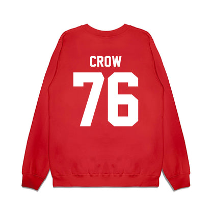 Texas Tech - NCAA Football : Jacob Crow - Vintage Helmet Premium Crewneck Sweatshirt-1