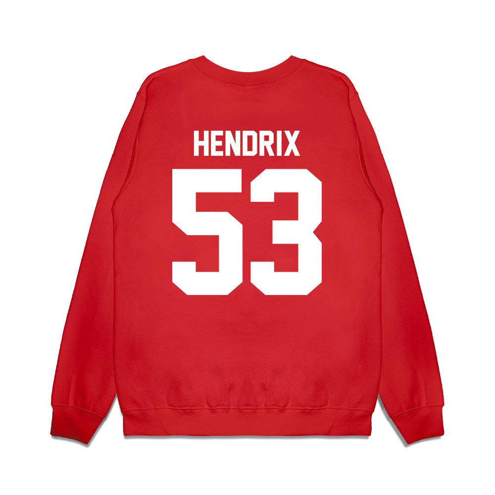 Texas Tech - NCAA Football : Holton Hendrix - Vintage Helmet Premium Crewneck Sweatshirt-1