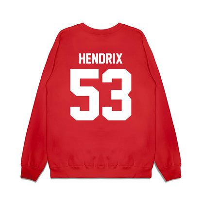 Texas Tech - NCAA Football : Holton Hendrix - Vintage Helmet Premium Crewneck Sweatshirt-1