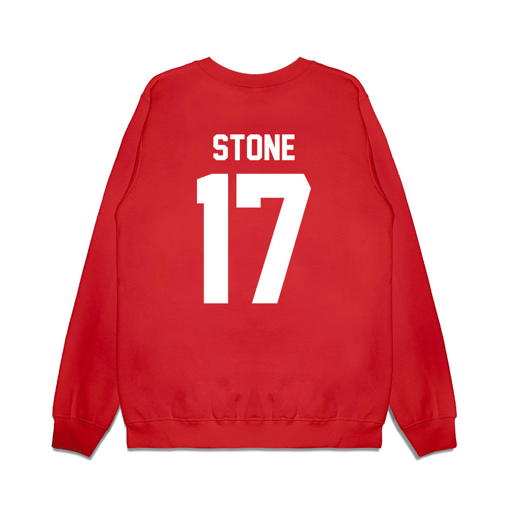 Texas Tech - NCAA Football : Leyton Stone - Vintage Helmet Premium Crewneck Sweatshirt-1