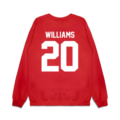 Texas Tech - NCAA Football : Jkoby Williams - Vintage Helmet Premium Crewneck Sweatshirt-1