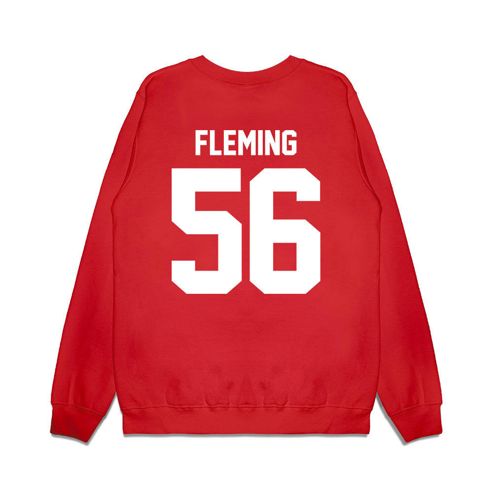 Texas Tech - NCAA Football : Amarie Fleming - Vintage Helmet Premium Crewneck Sweatshirt-1