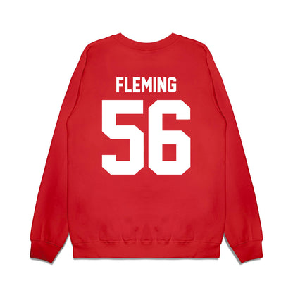 Texas Tech - NCAA Football : Amarie Fleming - Vintage Helmet Premium Crewneck Sweatshirt-1