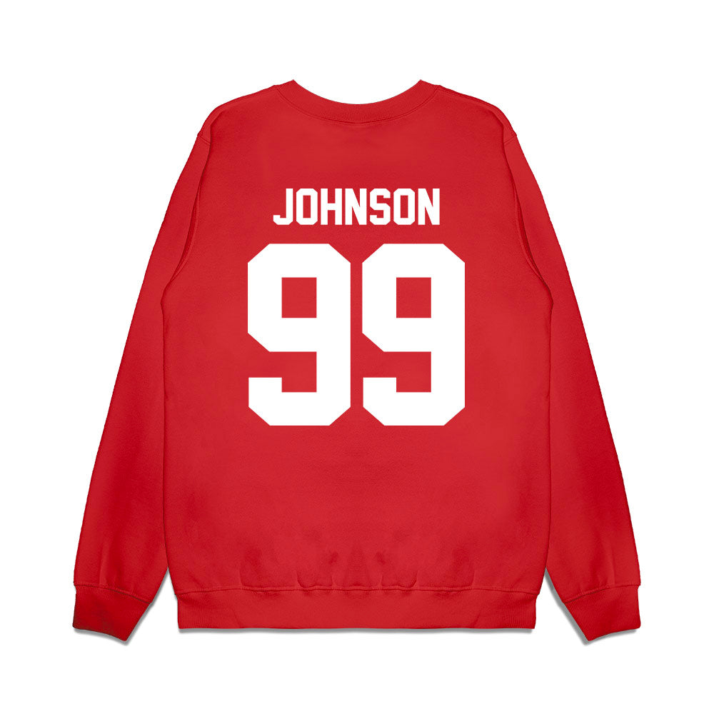Texas Tech - NCAA Football : JoJo Johnson - Vintage Helmet Premium Crewneck Sweatshirt-1