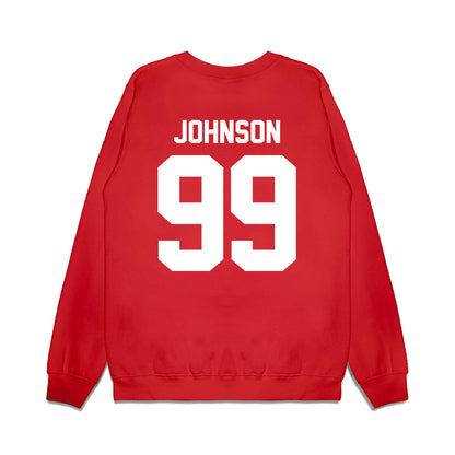 Texas Tech - NCAA Football : JoJo Johnson - Vintage Helmet Premium Crewneck Sweatshirt-1