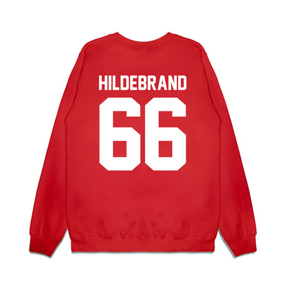 Texas Tech - NCAA Football : Jackson Hildebrand - Vintage Helmet Premium Crewneck Sweatshirt-1