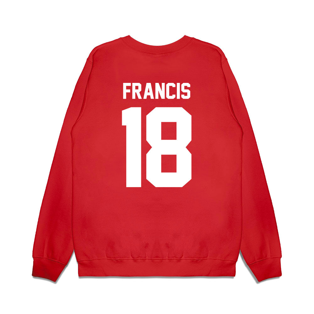Texas Tech - NCAA Football : Kirk Francis - Vintage Helmet Premium Crewneck Sweatshirt-1