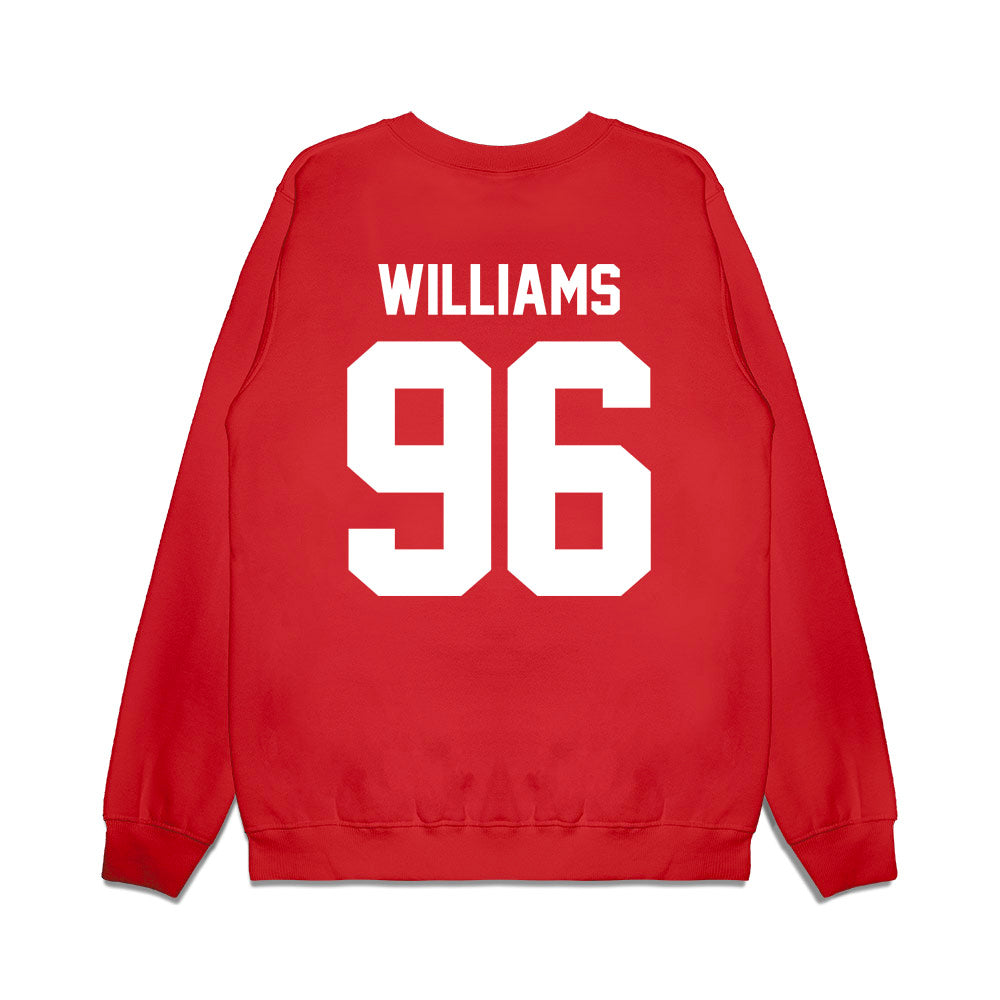Texas Tech - NCAA Football : Keyshawn Williams - Vintage Helmet Premium Crewneck Sweatshirt-1