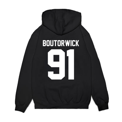 Northwestern - NCAA Football : Evan Boutorwick - Vintage Football Premium Hooded Sweatshirt-1