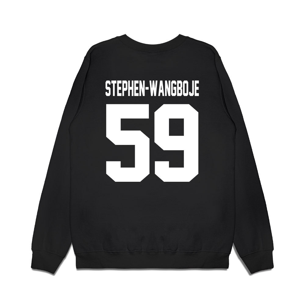 Northwestern - NCAA Football : Glory Stephen-Wangboje - Vintage Football Premium Crewneck Sweatshirt-1
