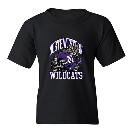 Northwestern - NCAA Football : Angelo De Sensi - Vintage Football Youth T-Shirt-0