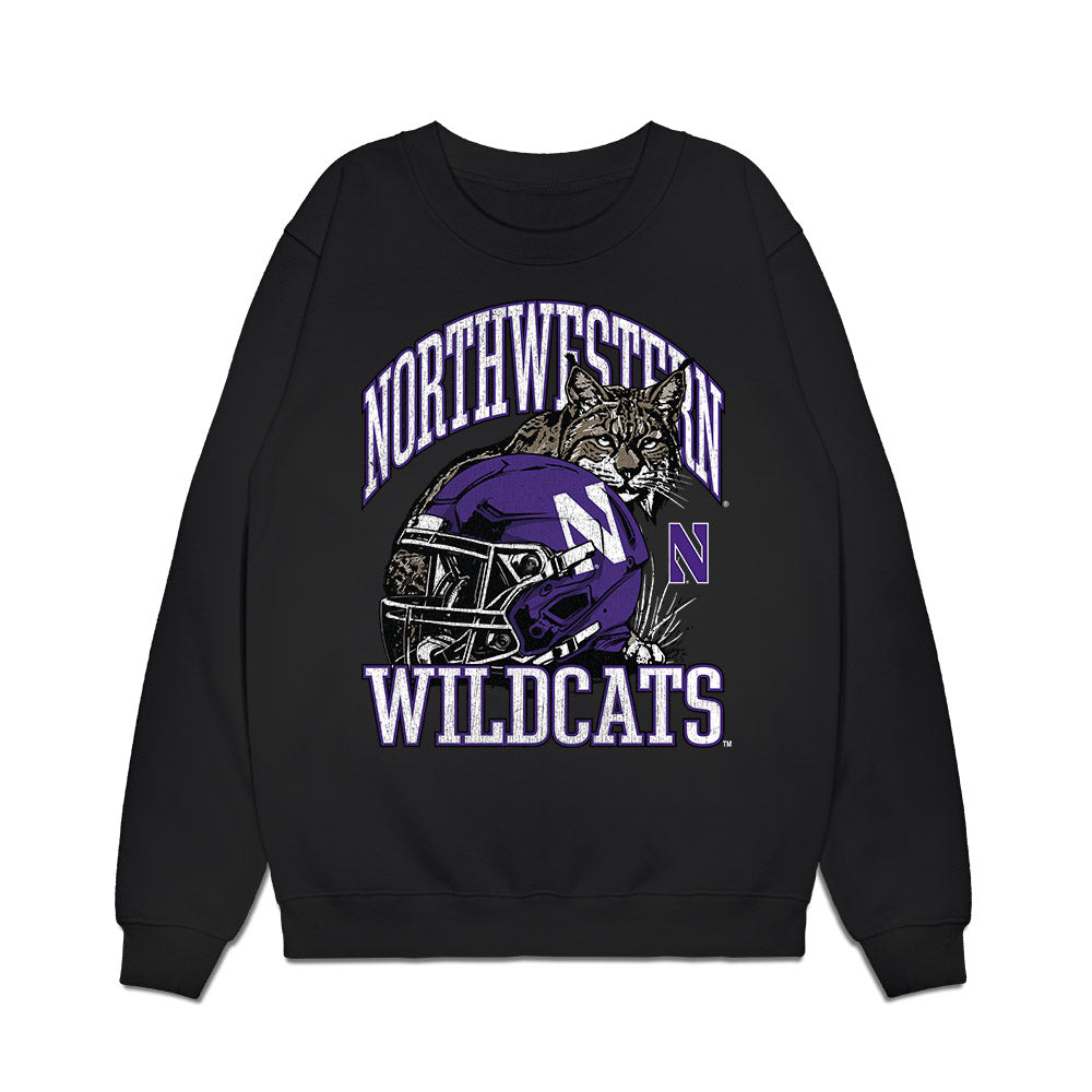 Northwestern - NCAA Football : Evan Boutorwick - Vintage Football Premium Crewneck Sweatshirt-0