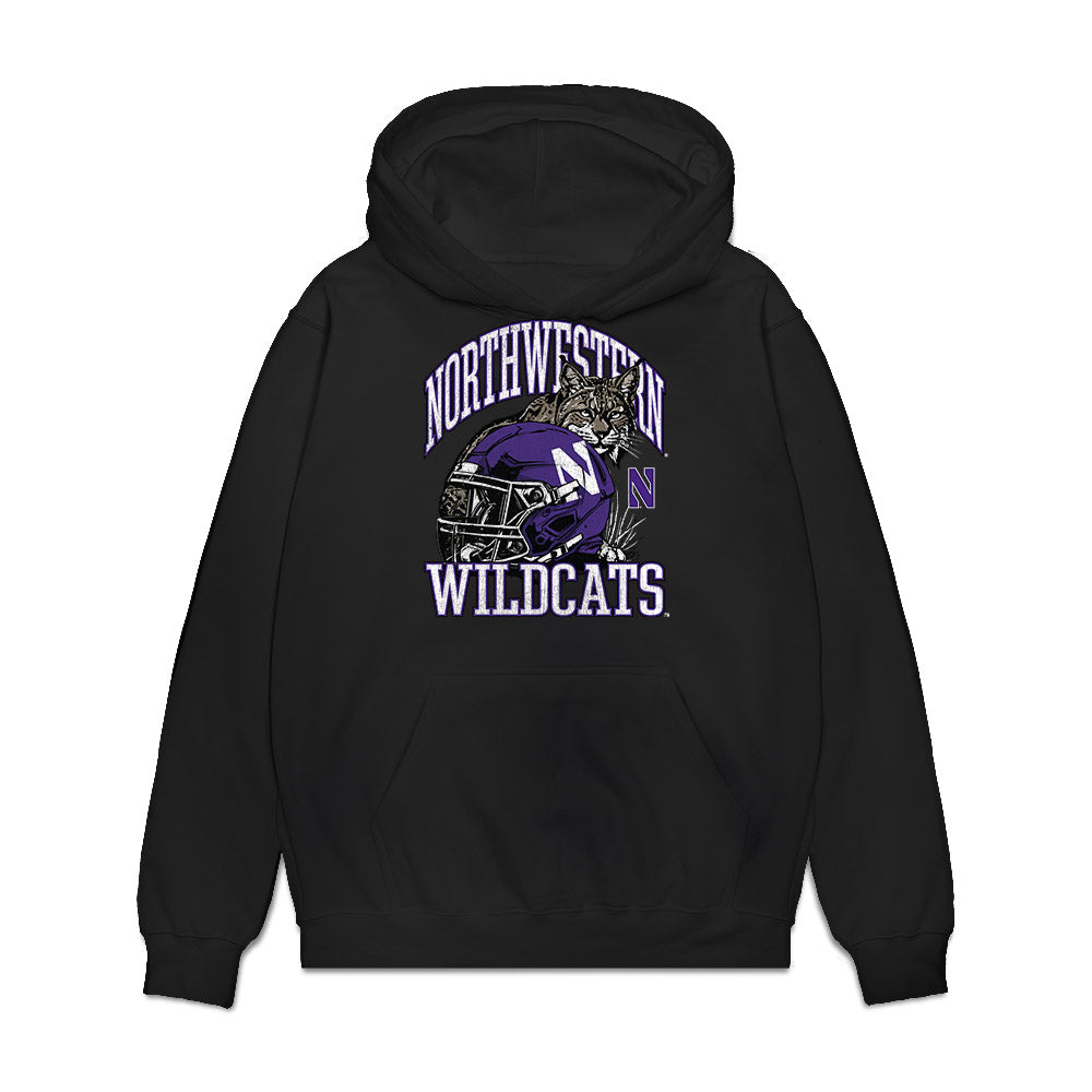 Northwestern - NCAA Football : Noah Sur - Vintage Football Premium Hooded Sweatshirt-0