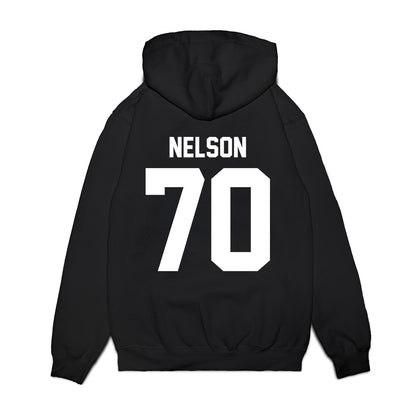 UNC - NCAA Football : Byron Nelson - Vintage Helmet Premium Hooded Sweatshirt-1