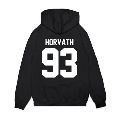UNC - NCAA Football : Jacob Horvath - Vintage Helmet Premium Hooded Sweatshirt-1