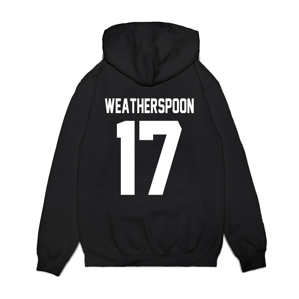 UNC - NCAA Football : Jakob Weatherspoon - Vintage Helmet Premium Hooded Sweatshirt-1
