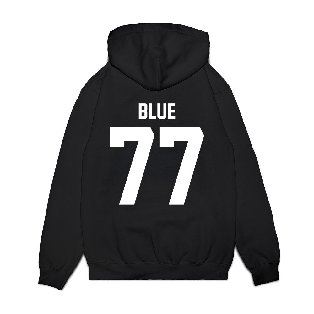 UNC - NCAA Football : Trey Blue - Vintage Helmet Premium Hooded Sweatshirt-1