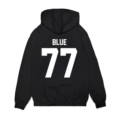 UNC - NCAA Football : Trey Blue - Vintage Helmet Premium Hooded Sweatshirt-1