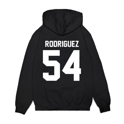 UNC - NCAA Football : Jonah Rodriguez - Vintage Helmet Premium Hooded Sweatshirt-1