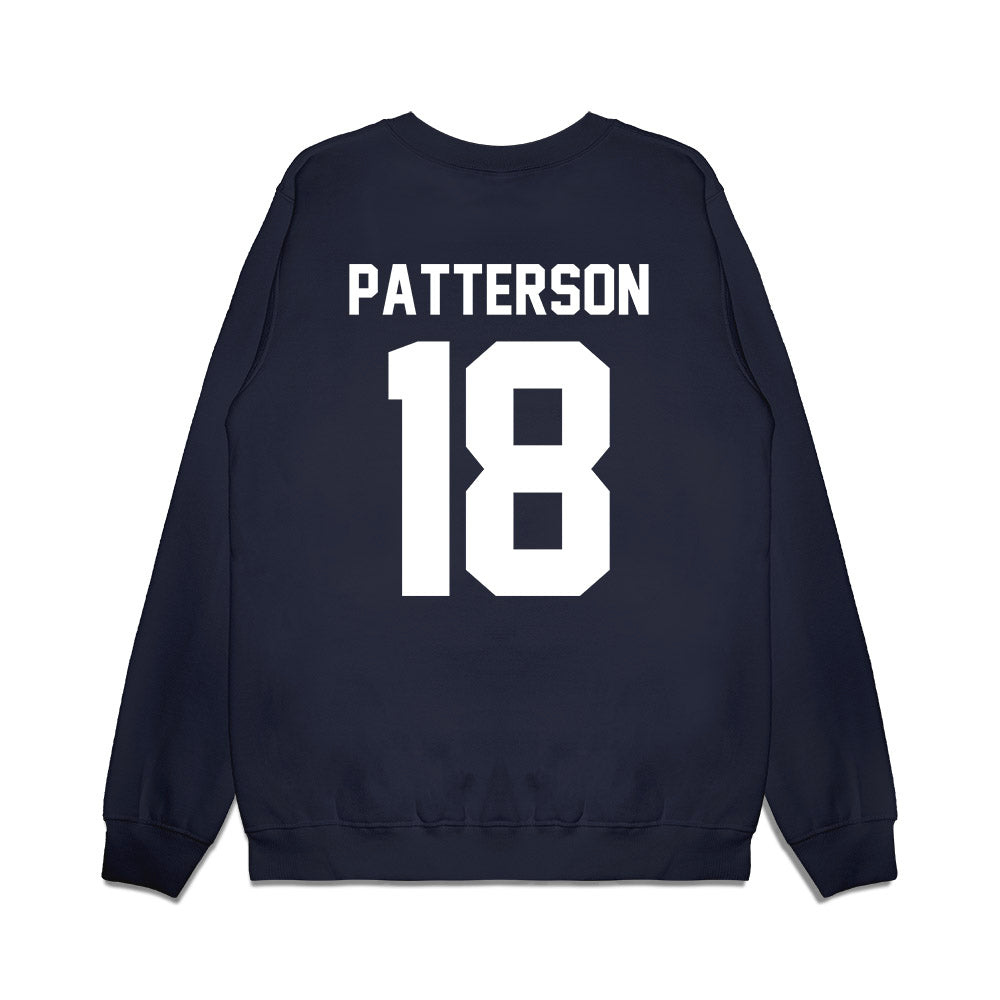 UNC - NCAA Football : Jaiden Patterson - Vintage Helmet Premium Crewneck Sweatshirt-1