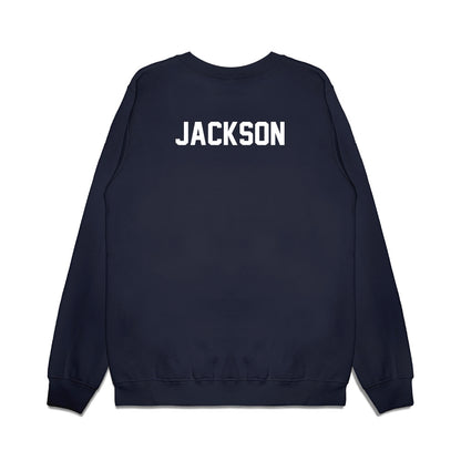 UNC - NCAA Football : Xavier Jackson - Vintage Helmet Premium Crewneck Sweatshirt-1