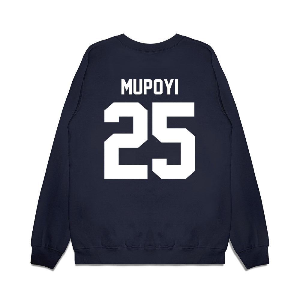 UNC - NCAA Football : Joseph Mupoyi - Vintage Helmet Premium Crewneck Sweatshirt-1