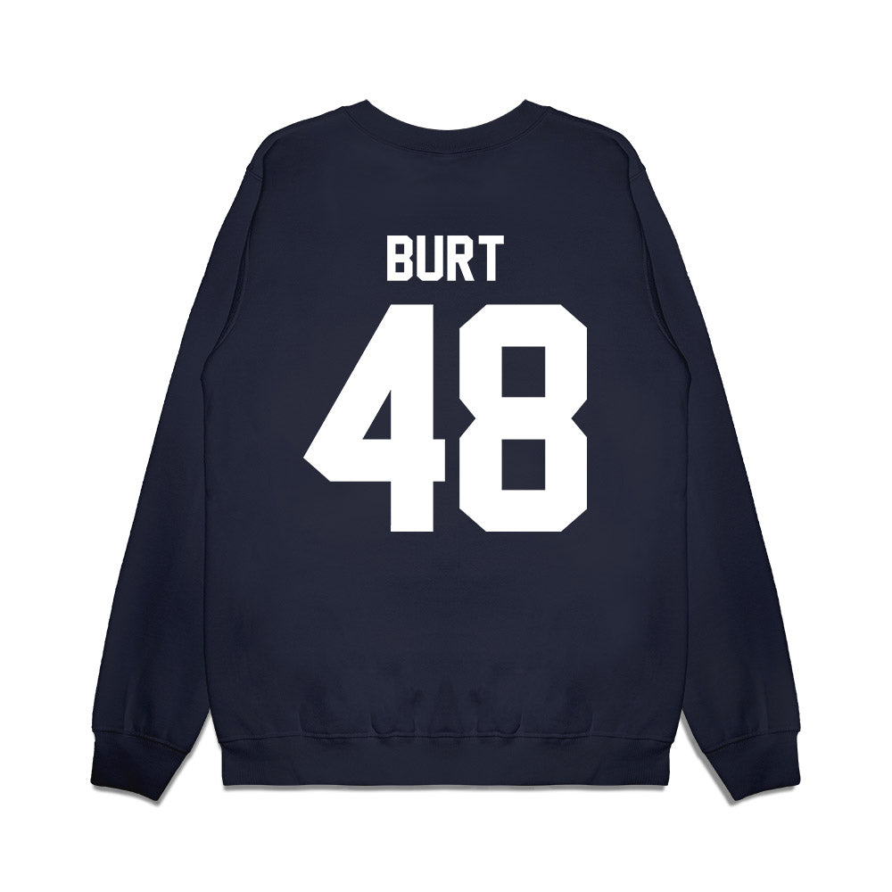 UNC - NCAA Football : Gannon Burt - Vintage Helmet Premium Crewneck Sweatshirt-1