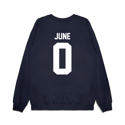 UNC - NCAA Football : Demon June - Vintage Helmet Premium Crewneck Sweatshirt-1