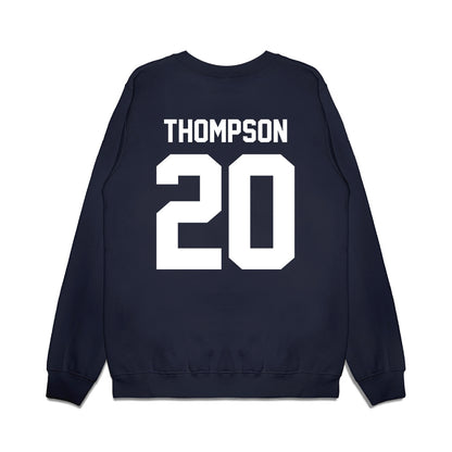 UNC - NCAA Football : Jalon Thompson - Vintage Helmet Premium Crewneck Sweatshirt-1