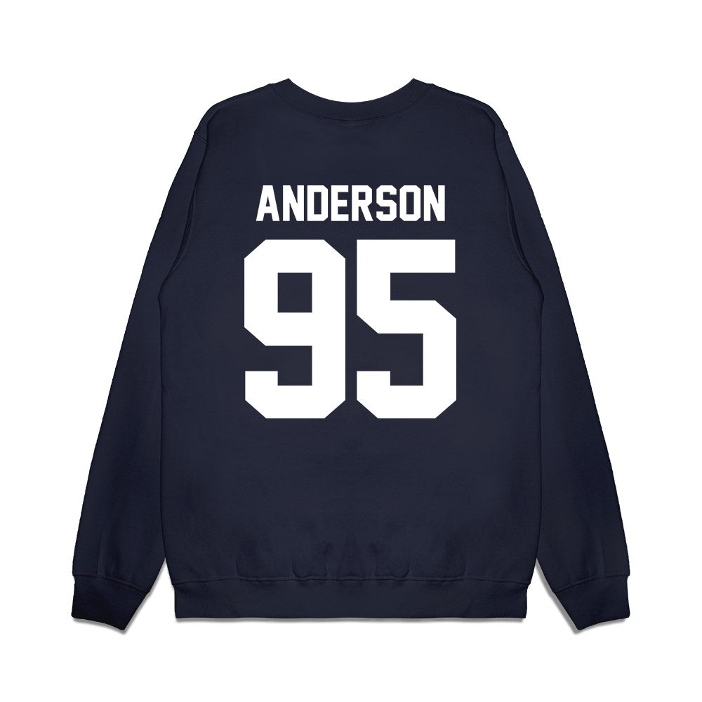 UNC - NCAA Football : Daniel Anderson - Vintage Helmet Premium Crewneck Sweatshirt-1