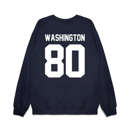 UNC - NCAA Football : Jordan Washington - Vintage Helmet Premium Crewneck Sweatshirt-1