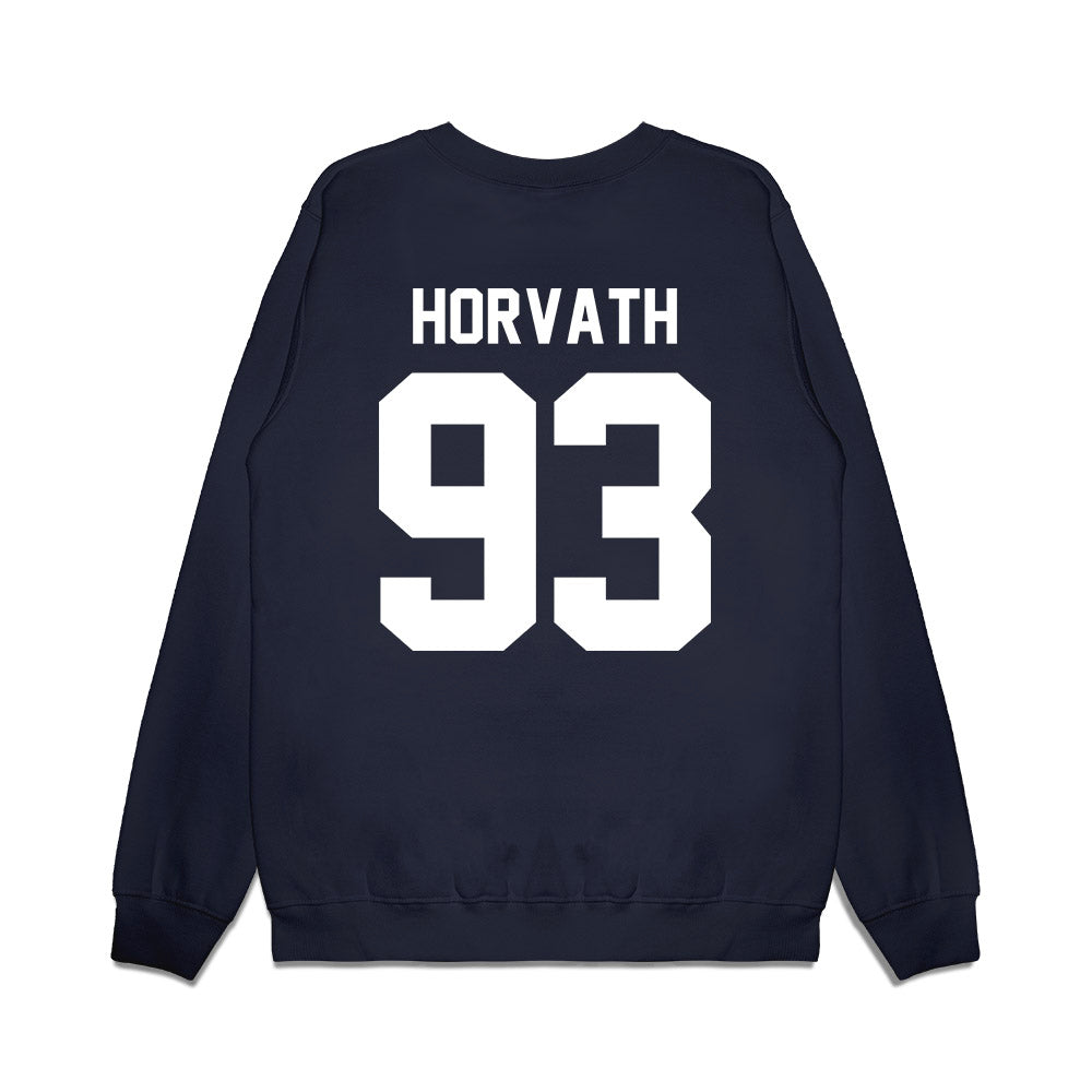 UNC - NCAA Football : Jacob Horvath - Vintage Helmet Premium Crewneck Sweatshirt-1