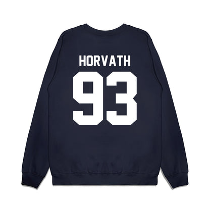 UNC - NCAA Football : Jacob Horvath - Vintage Helmet Premium Crewneck Sweatshirt-1