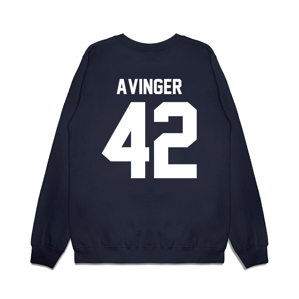 UNC - NCAA Football : Jordan Avinger - Vintage Helmet Premium Crewneck Sweatshirt-1