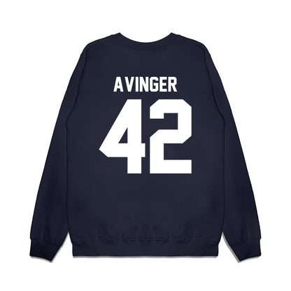 UNC - NCAA Football : Jordan Avinger - Vintage Helmet Premium Crewneck Sweatshirt-1