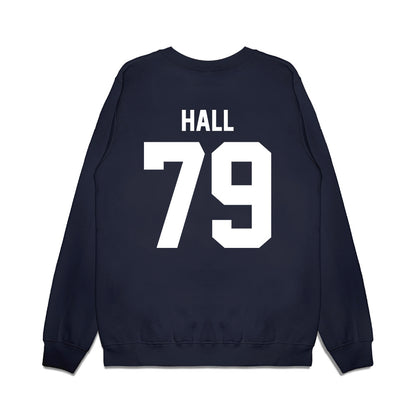 UNC - NCAA Football : Anthony Hall - Vintage Helmet Premium Crewneck Sweatshirt-1