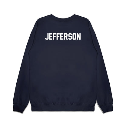 UNC - NCAA Football : Jaden Jefferson - Vintage Helmet Premium Crewneck Sweatshirt-1