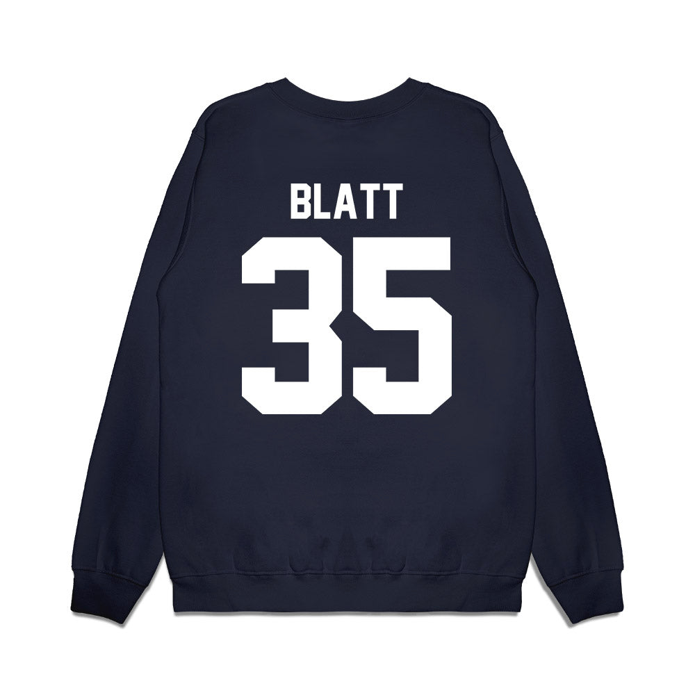 UNC - NCAA Football : Ashton Blatt - Vintage Helmet Premium Crewneck Sweatshirt-1