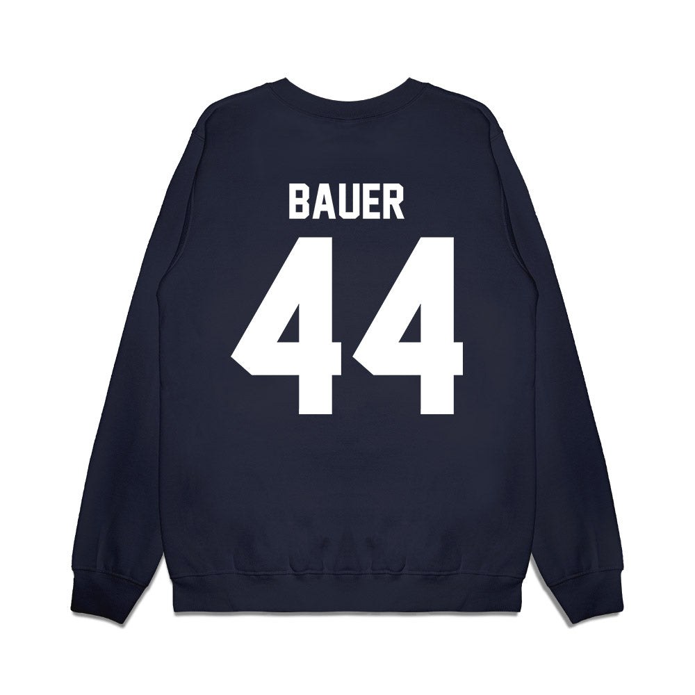 UNC - NCAA Football : Jake Bauer - Vintage Helmet Premium Crewneck Sweatshirt-1
