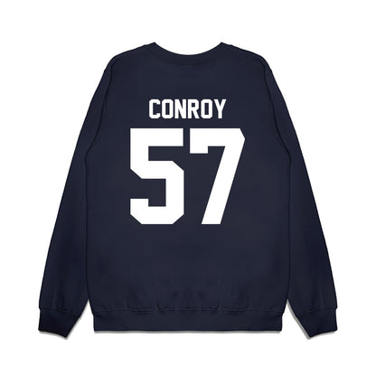 UNC - NCAA Football : William Conroy - Vintage Helmet Premium Crewneck Sweatshirt-1