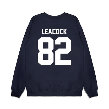 UNC - NCAA Football : Nathan Leacock - Vintage Helmet Premium Crewneck Sweatshirt-1