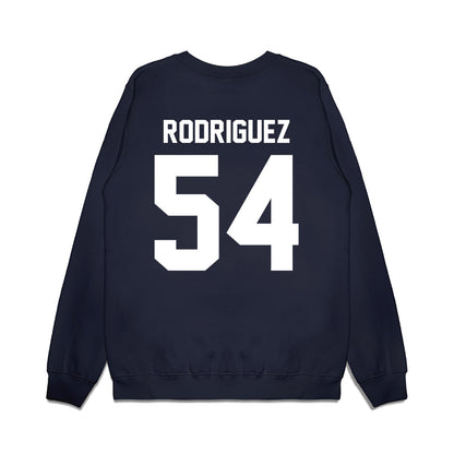 UNC - NCAA Football : Jonah Rodriguez - Vintage Helmet Premium Crewneck Sweatshirt-1