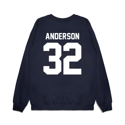 UNC - NCAA Football : Jermaine Anderson - Vintage Helmet Premium Crewneck Sweatshirt-1