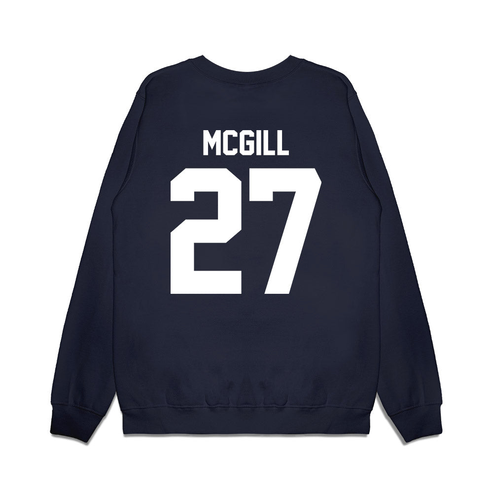 UNC - NCAA Football : Jaylen McGill - Vintage Helmet Premium Crewneck Sweatshirt-1
