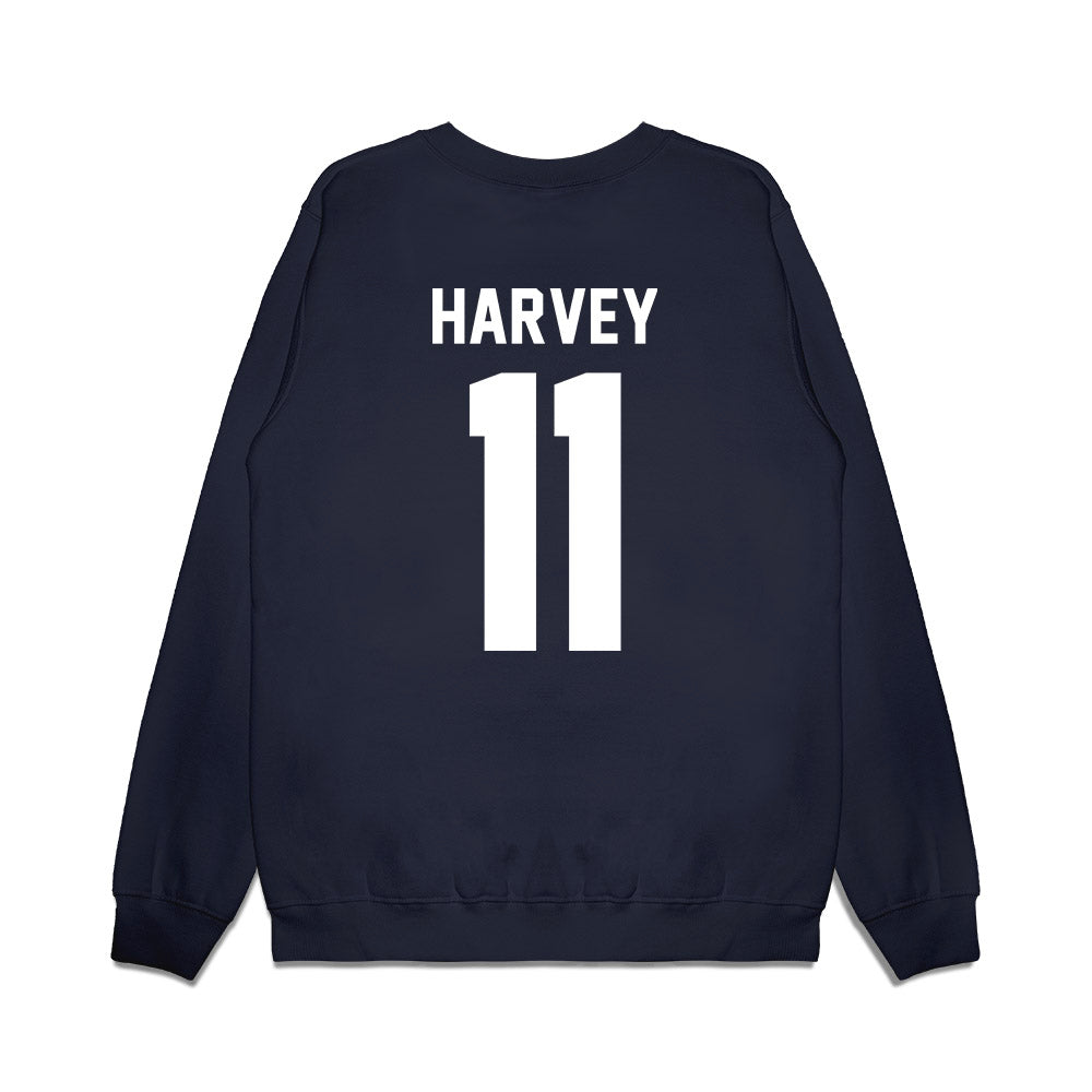UNC - NCAA Football : Jaylen Harvey - Vintage Helmet Premium Crewneck Sweatshirt-1