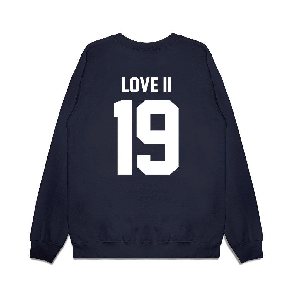 UNC - NCAA Football : Reggie Love II - Vintage Helmet Premium Crewneck Sweatshirt-1