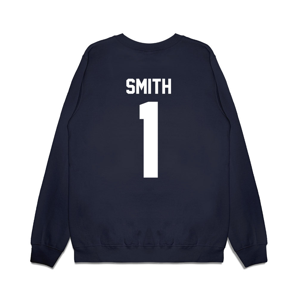 UNC - NCAA Football : Greg Smith - Vintage Helmet Premium Crewneck Sweatshirt-1